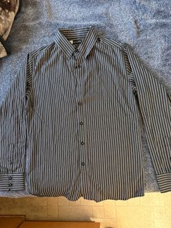 Levelten Y2K Mall Goth Striped Button-Up