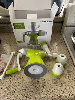 Used Manual Juicer & DIY Ice Cream Maker