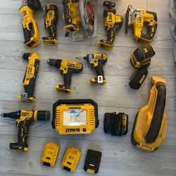Dewalt Battery Powered Tool Bundle W/ Milwaukee Packout