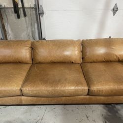 Room and Board Leather Couch 