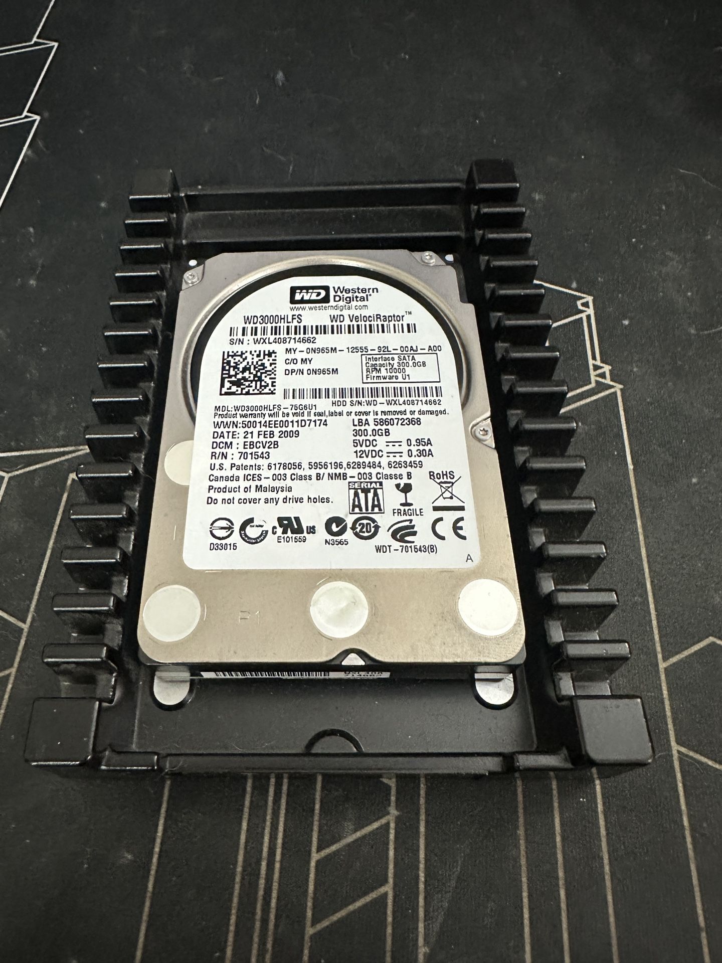 Western Digital VelociRaptor 300GB 10K RPM SATA Hard Drive