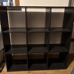 Black Shelving Unit 