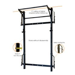 prx performance squat rack with kipping bar