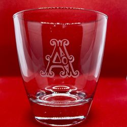 Glass  engraved  13 oz 