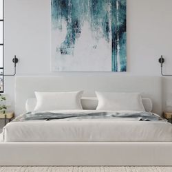 Ultra Bed Set: Queen Bed Frame and Headboard | White Need Gone Tomorrow 