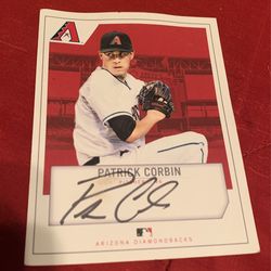 Patrick Corbin Signed Photo 