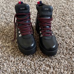 Black Bam Combat Boot  Steve Madden