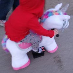 Electric Ride On Unicorn With Stall