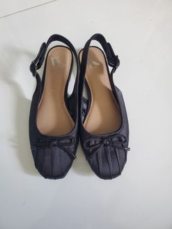 Open Heel Slip On Ballet Flats