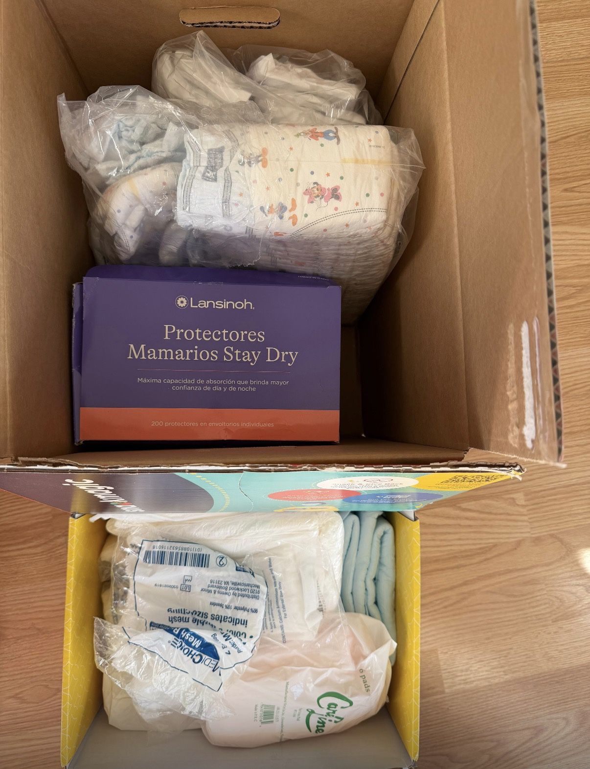 Free Baby Diapers( Various Size) and Postpartum Stuff