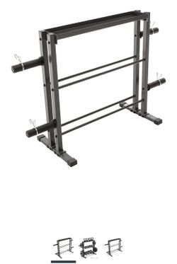 Brand new combo weight plate tree, dumbbell rack, kettlebell holder