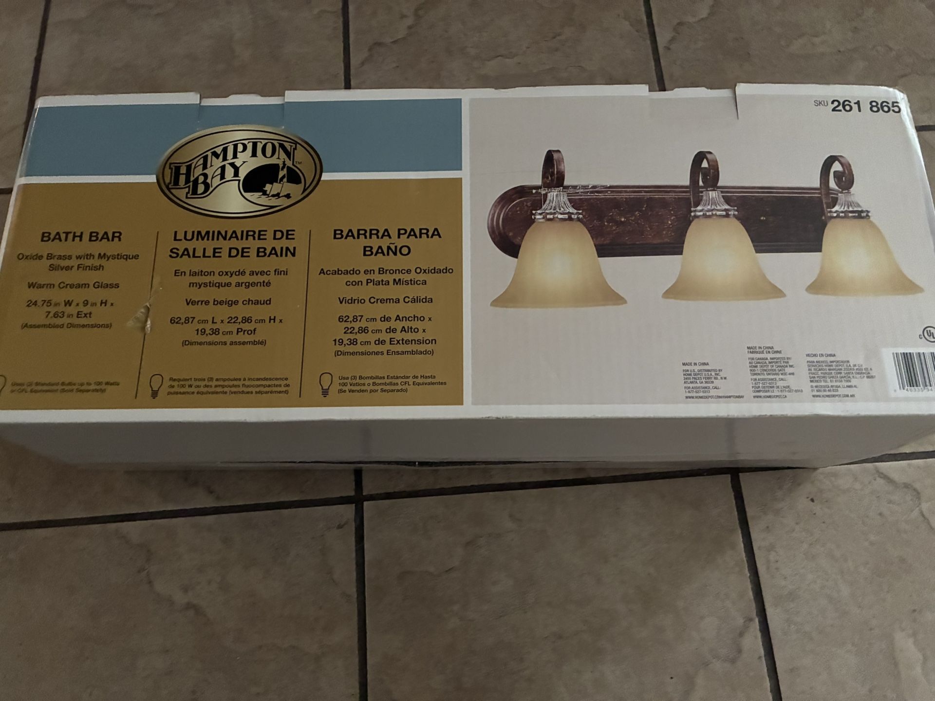Hampton Bay Bathroom Light Fixture