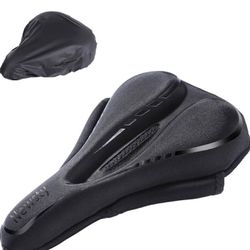 Brandnew Bike Saddle Cover, Super Soft Gel Bike Seat Cover Breathable Anti-Slip Bicycle Seat Cover