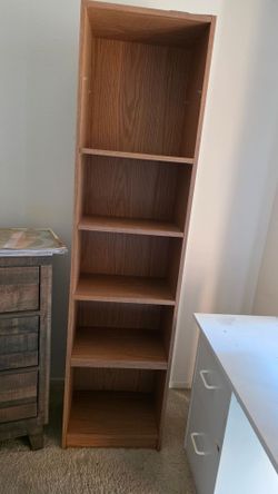 Tall Narrow 5-Shelf Bookcase
