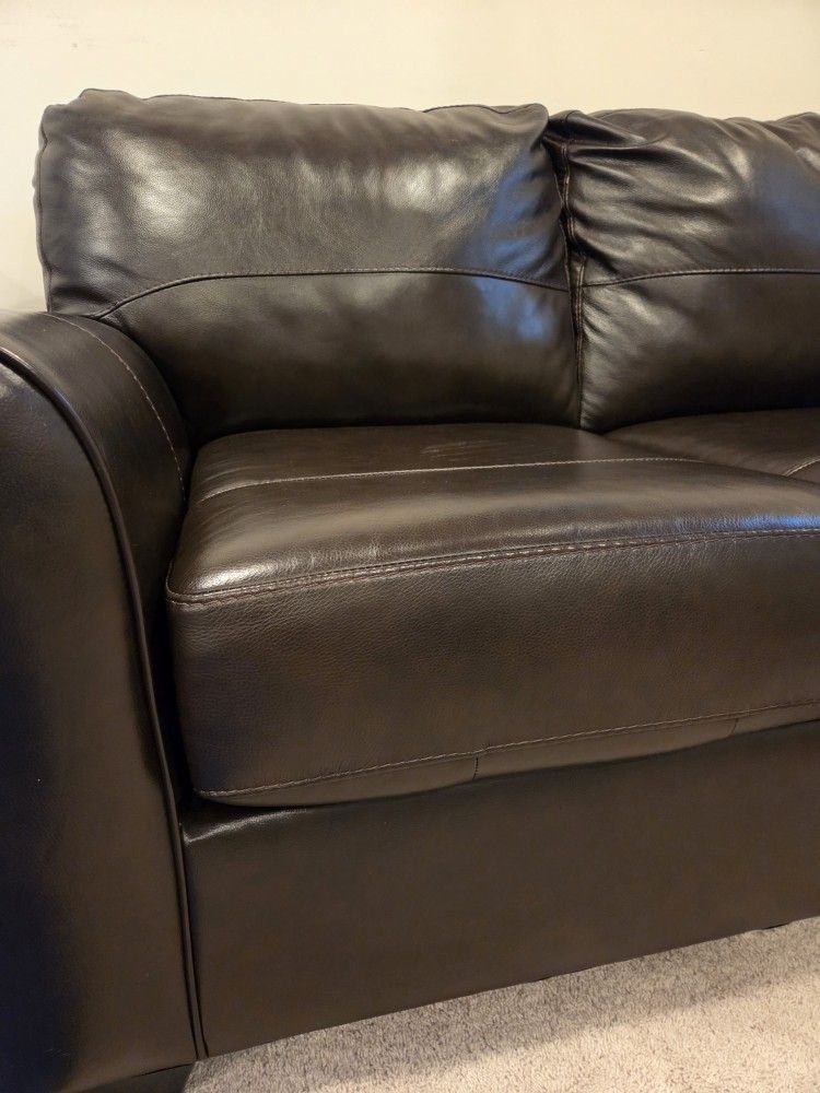 Leather Couch Set For Sale
