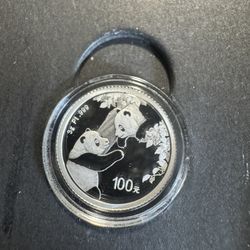 2023 3 Gram Platinum Panda With Box And COA
