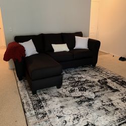 Black Couch With Chaise 