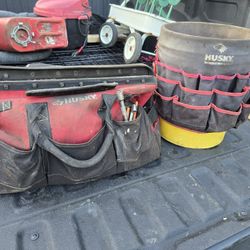 Husky Tool Bag, Bucket Tool Bag And Random Tools