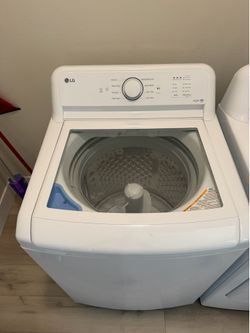 LG top load washer and dryer