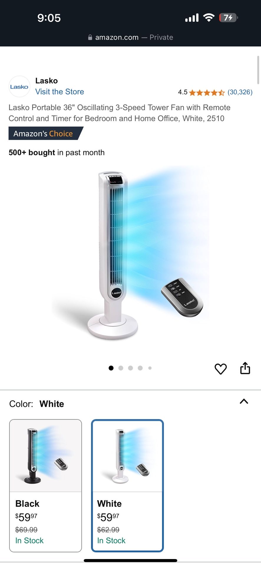 Lasko Tower Fan