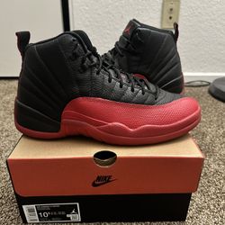 Jordan 12 Flu Game Used Once Size 10.5 Og All