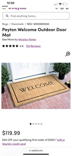 Completely new welcome mat. Missed Return Window