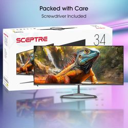 34” Sceptre Ultrawide LED Monitor – Like New 🔥