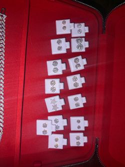 Real Vvs Moissanite earrings pass Diamond tester w/ GRA certificate