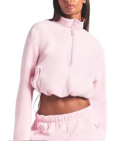 Skims Fleece Lounge Half Zip Pullover