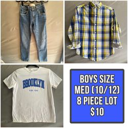 8 Piece Lot - Boys Medium 10/12