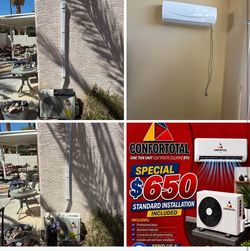 Stay cool and warm one ton mini split unit 115v