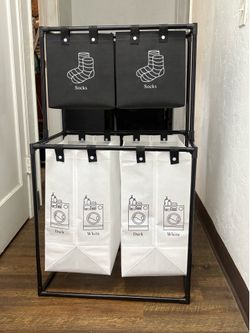 🔥Ultra-Efficient 4-Section 2-Tier Laundry Sorter🔥
