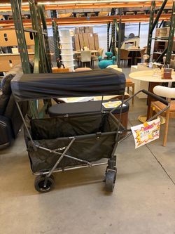 Folding Wagon Stroller with Canopy