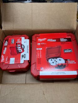 New. Milwaukee Hole Dozer Hole Saw Kits – 28PC + 7PC Multi-Material Sets