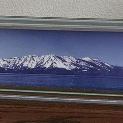 Vintage Pottery Barn Silver Metal Panoramic Frame