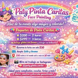🌟✨🌈🦄 Paty's Face Painting / Pinta Caritas🌸✨🦄 