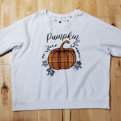 NEW Maurices 'Pumpkin Spice Season' Cream Sweatshirt (2XL)