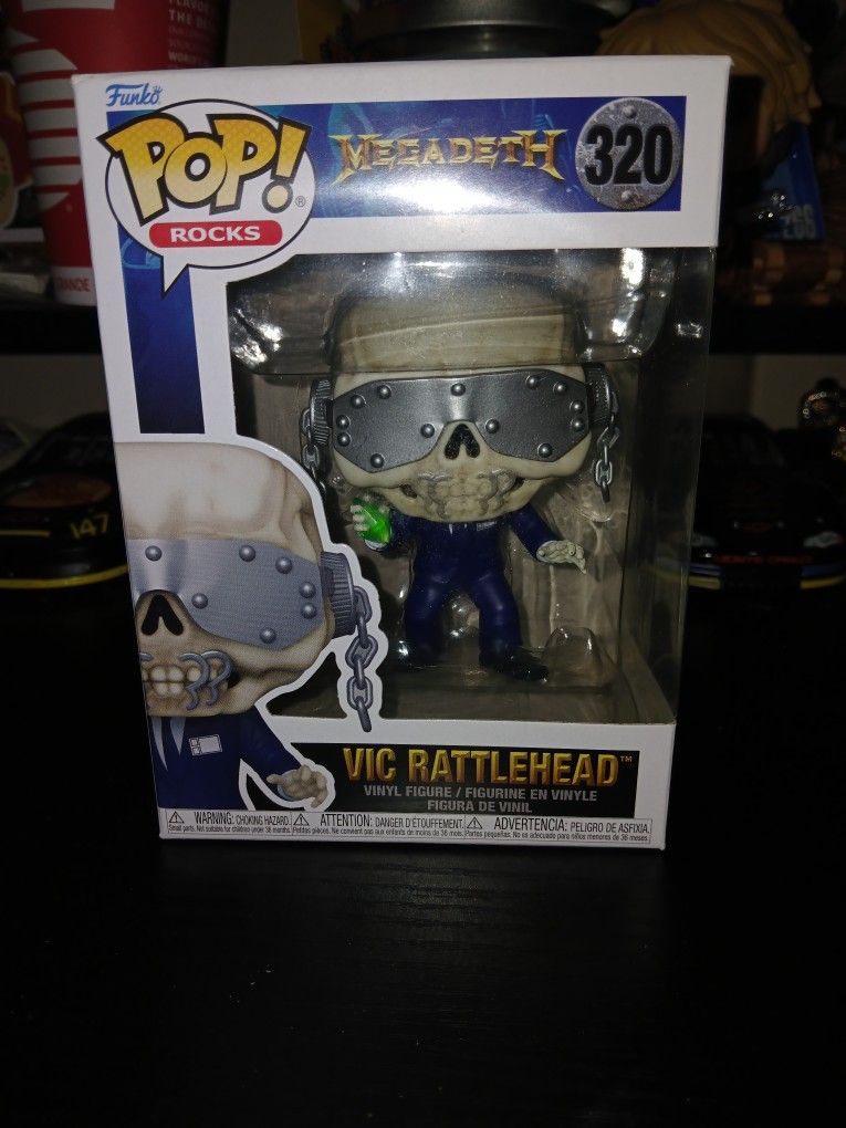 Brand New Megadeth Vic Rattlehead 320 FUNKO POP