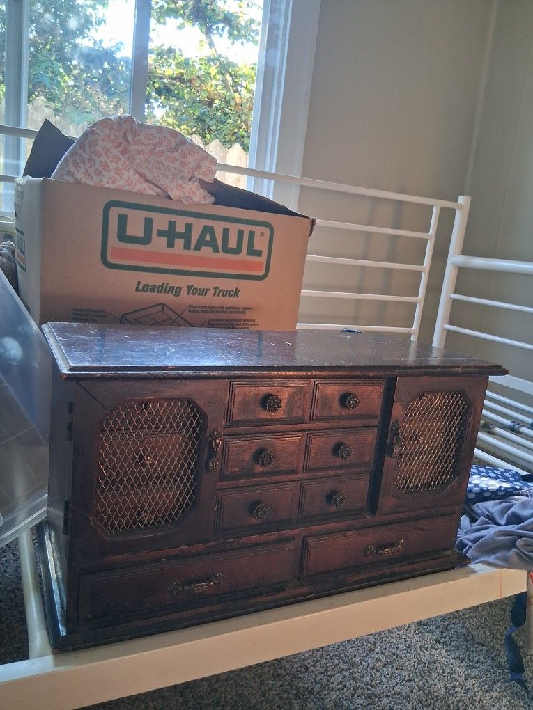 REDUCED  Vintage 11 Drawer Japan Jewelry Box.  