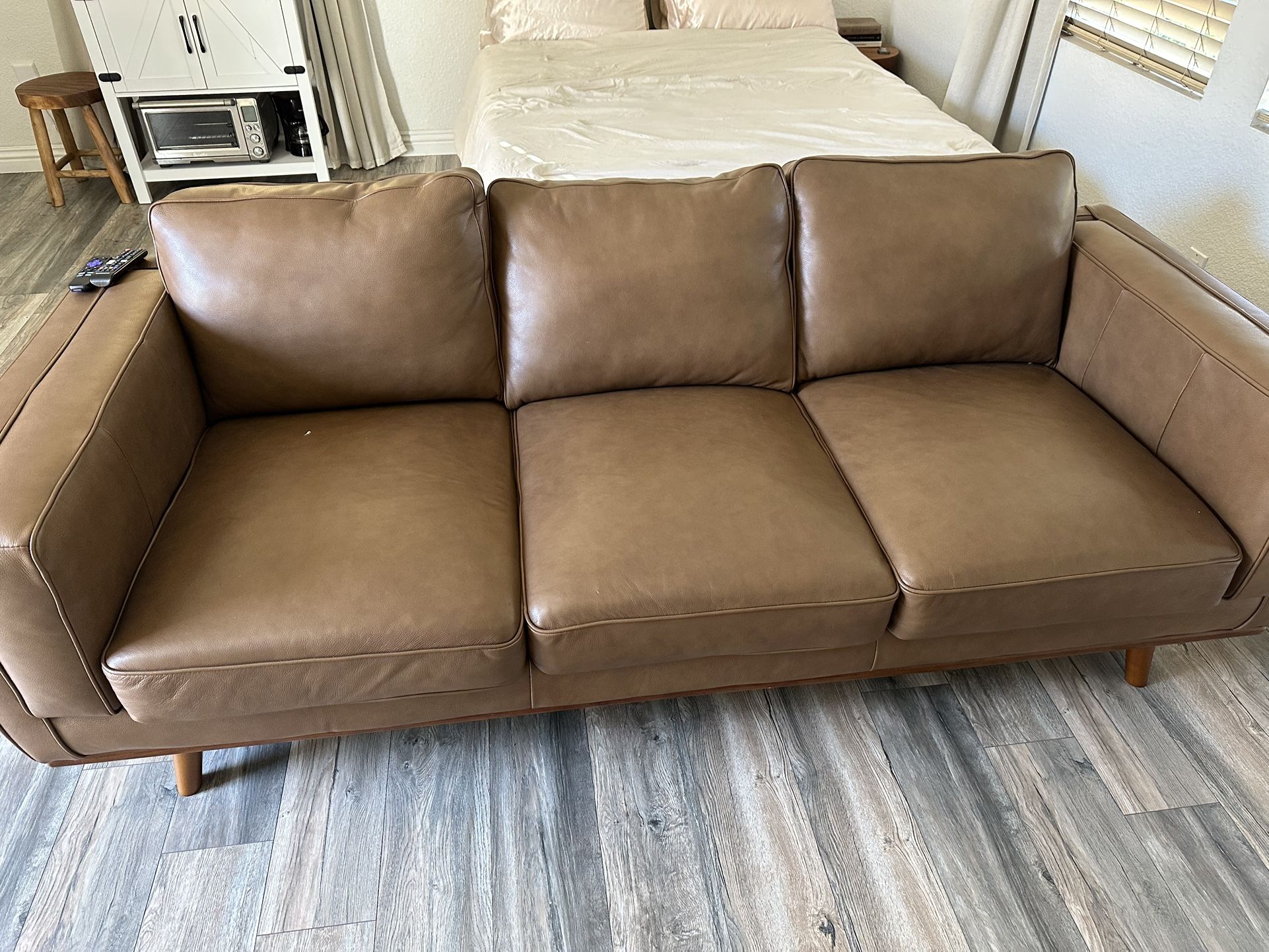 Abbyson Leather Sofa 