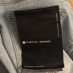 purple jeans