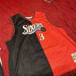 5X Mitchell And Ness Allen Iverson Jersey 