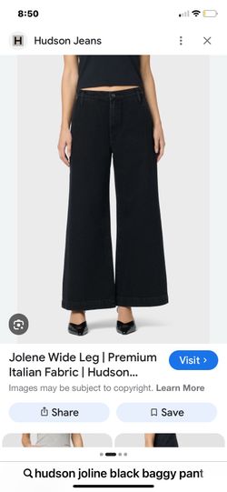 Hudson black wide leg pants