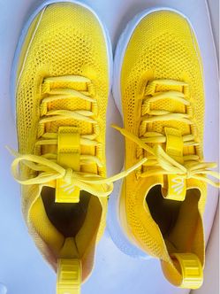 Under Armour Curry Yellow Knit Sneakers