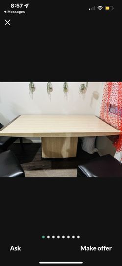 Marble table with 4 chairs