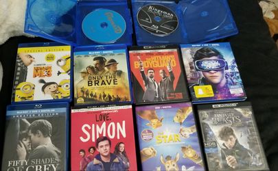 Blue ray movies.