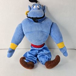 Disney Store Aladdin Genie Plush Stuffed Toy Blue Soft Collectible 18in