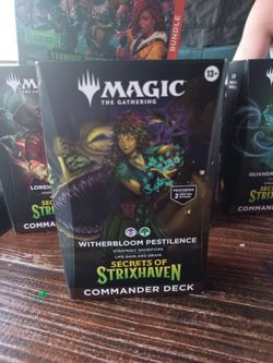 NEW Sealed MTG Strixhaven Decks: Silverquill, Witherbloom, Quandrix, Lorehold