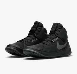 Nike Fury Wrestling Shoes Size US 10.5 Black Dark Grey A02416-010 Brand New!!