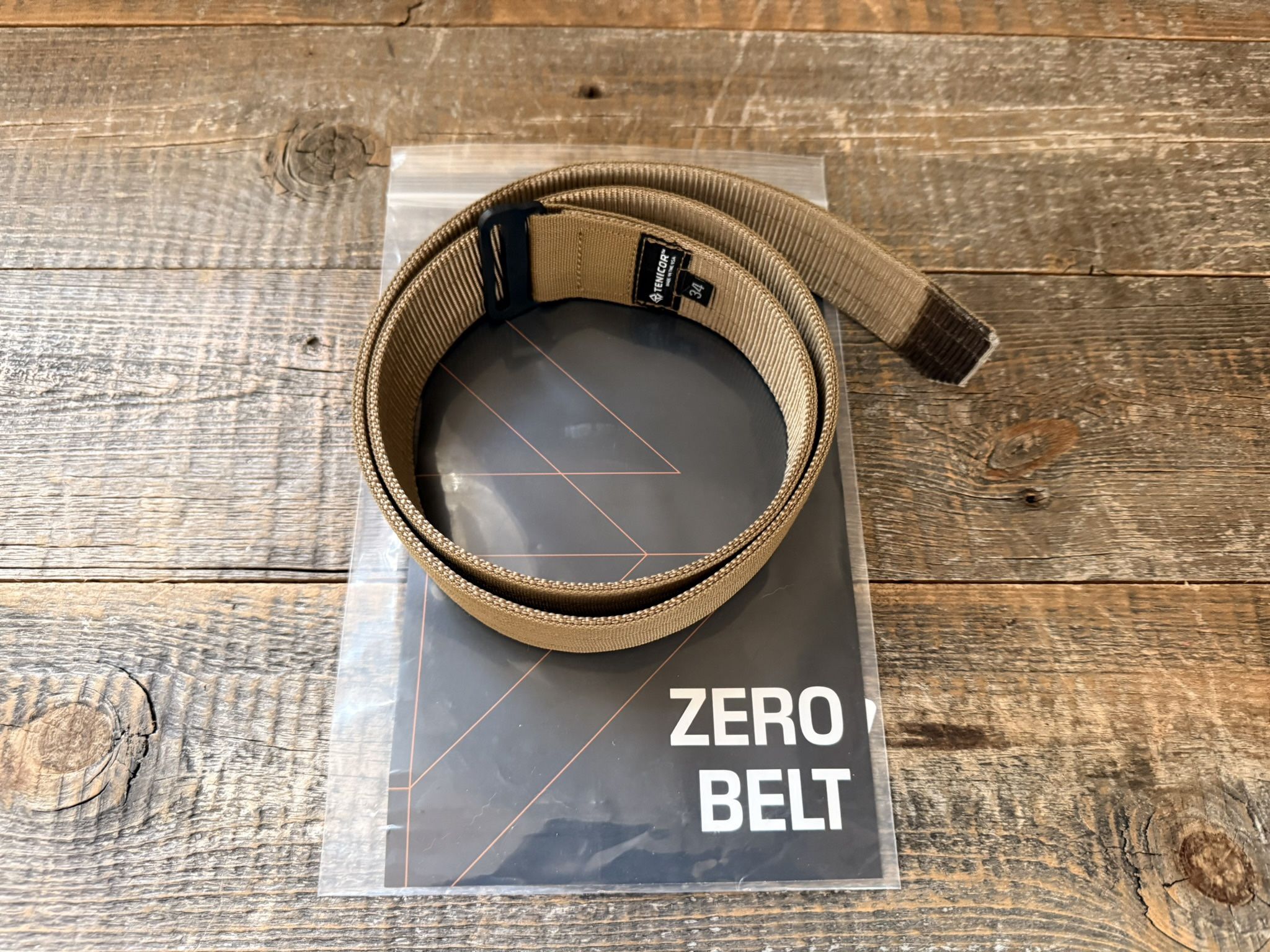 Tenicor Zero Belt, 34, Like New! Tactical Belt…